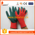 Nylon rouge avec gant en nitrile vert-Dnn453